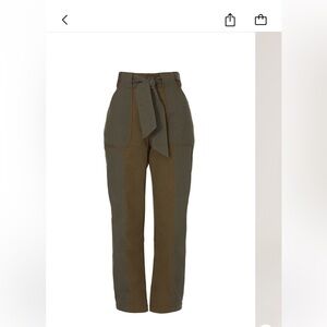 10 Crosby Derek Lam Olive and Brown Women's Pants